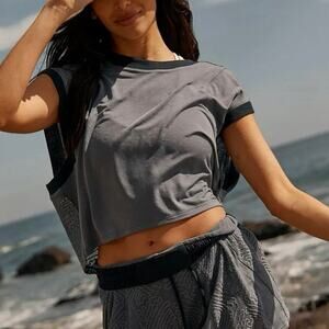 Free People Movement Good Sport Tee Nightshade Size Large NWT